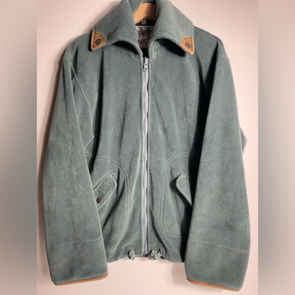 Mulberry Street Outerwear Men's Green Fleece Jacket